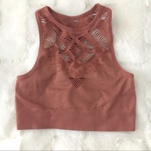 Aerie sports bra crop top